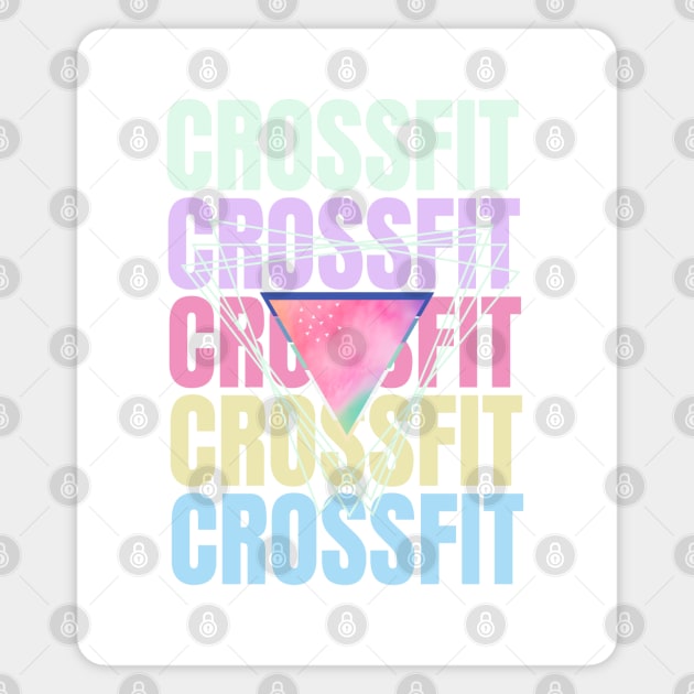 The word crossfit in pastel tones Magnet by Studio468